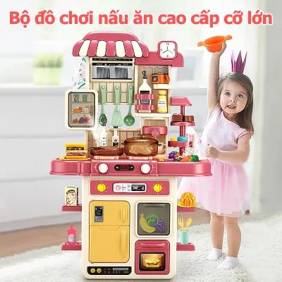 Bộ đồ chơi nấu ăn, đồ chơi nhà bếp cho bé cỡ lớn 73 cm, đồ chơi nhập vai cho trẻ em