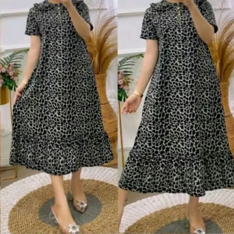 Dress Voxy Kerah Rempel Busui Friendly 3