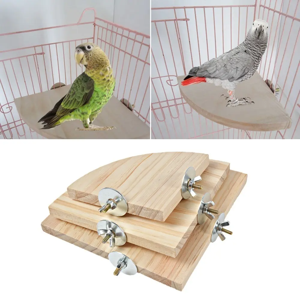 Pet Supplies. Wood Sector Platform Stand Bird Supplies. Board Perches Rack Small Parrot