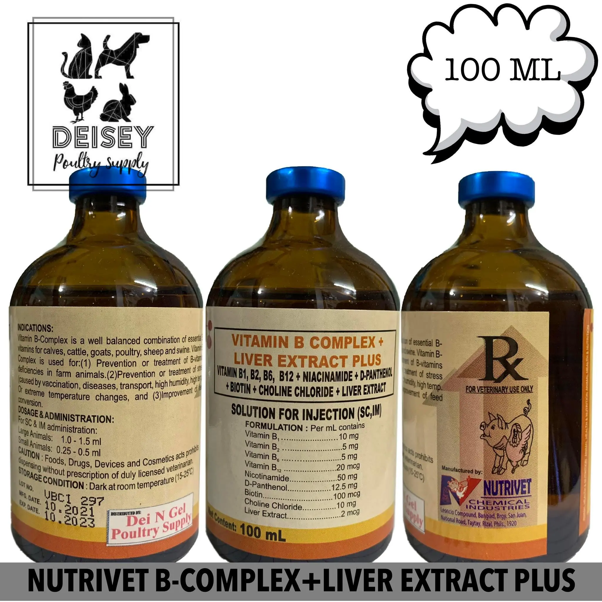 Nutrivet Vitamin B Complex + Liver Extract Plus for Animals - 100ML (1 Bottle) - TikTok Shop Philippines Nutrivet Vitamin B Complex + Liver Extract Plus for Animals - 100ML (1 Bottle) - TikTok Shop Philippines