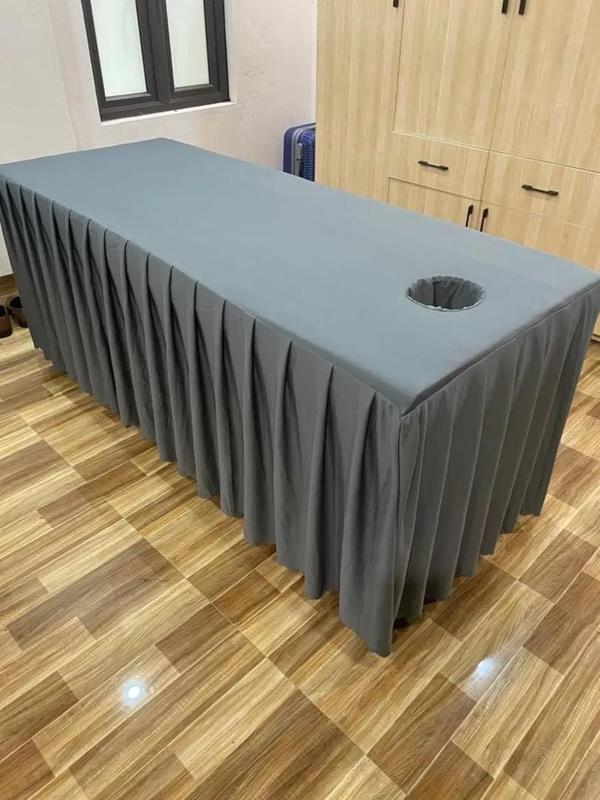 Ga giường spa, ga giường massage CÓ LỖ, vải thun lạnh, bo chun chắc chắn