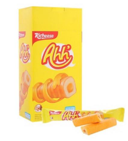  Bánh Snack phủ Phô Mai & Khoai Lang Tím Nabati Ahh 90g  10 gói x 9g  