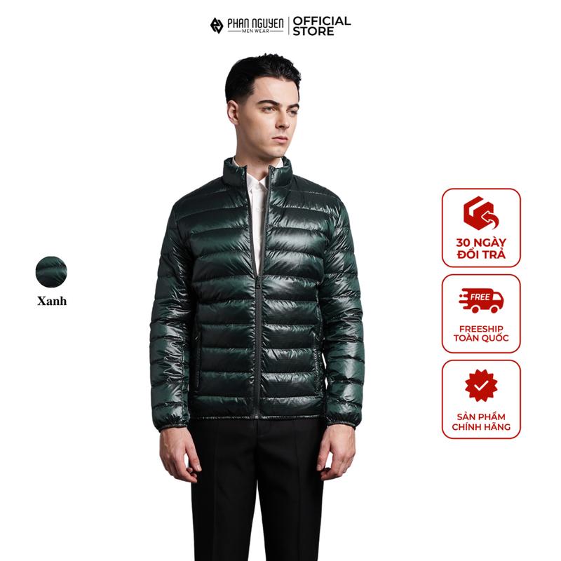 Áo khoác phao lông vũ nam Phan Nguyễn, chất liệu cao cáp, mềm nhẹ, thiết kế bo chun giữ ấm tốt, form đứng AKD.279