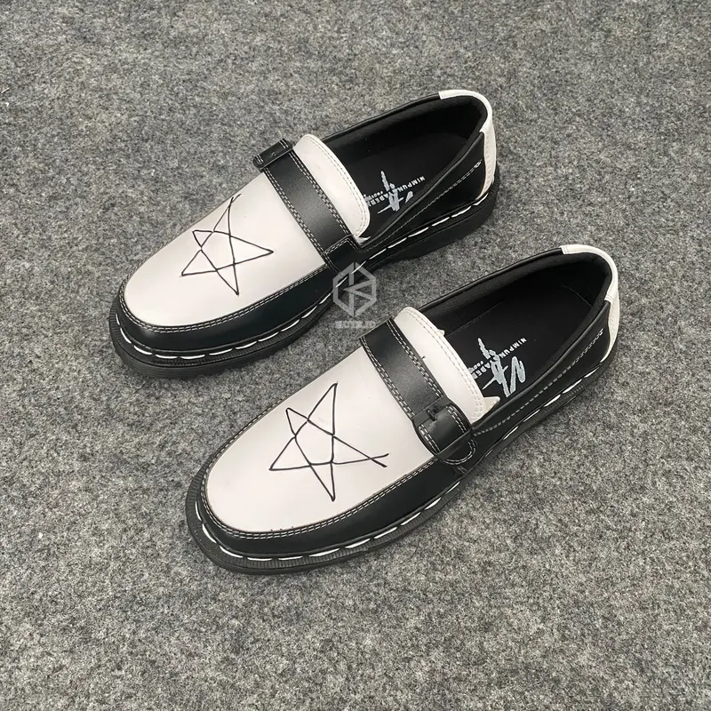 Sepatu Formal Loafers Pria Hitam Star Glossy | Sepatu Formal Casual Pria Keren | Sepatu Loafers Kerja Pria Kulit 8