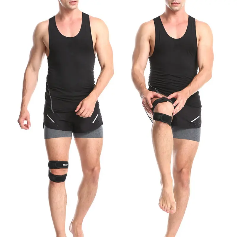 Rxzqiur-Nẹp Hỗ Trợ Đầu Gối Có Thể Điều Chỉnh, 1 Cái, Cho Thể Thao Ngoài Trời, Chạy Bộ, Bảo Vệ Chân, Đệm Xương Bánh Chè 3
