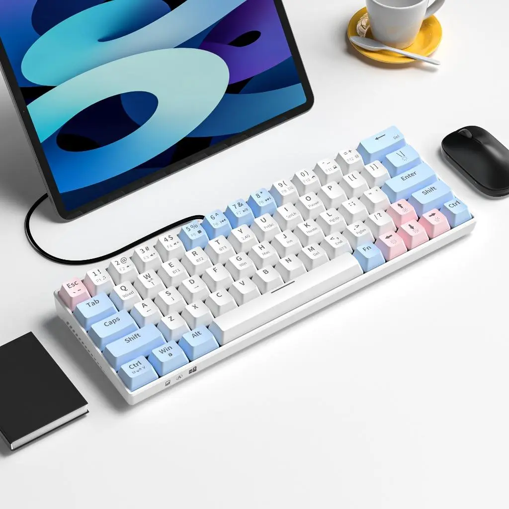 Bàn Phím Cơ ATAS ZA641 V2 Không Dây Bluetooth 3 Mode kết nối - Red swtich Có Hotswap - Pin sạc - LED Rainbown | BigBuy360 - bigbuy360.vn