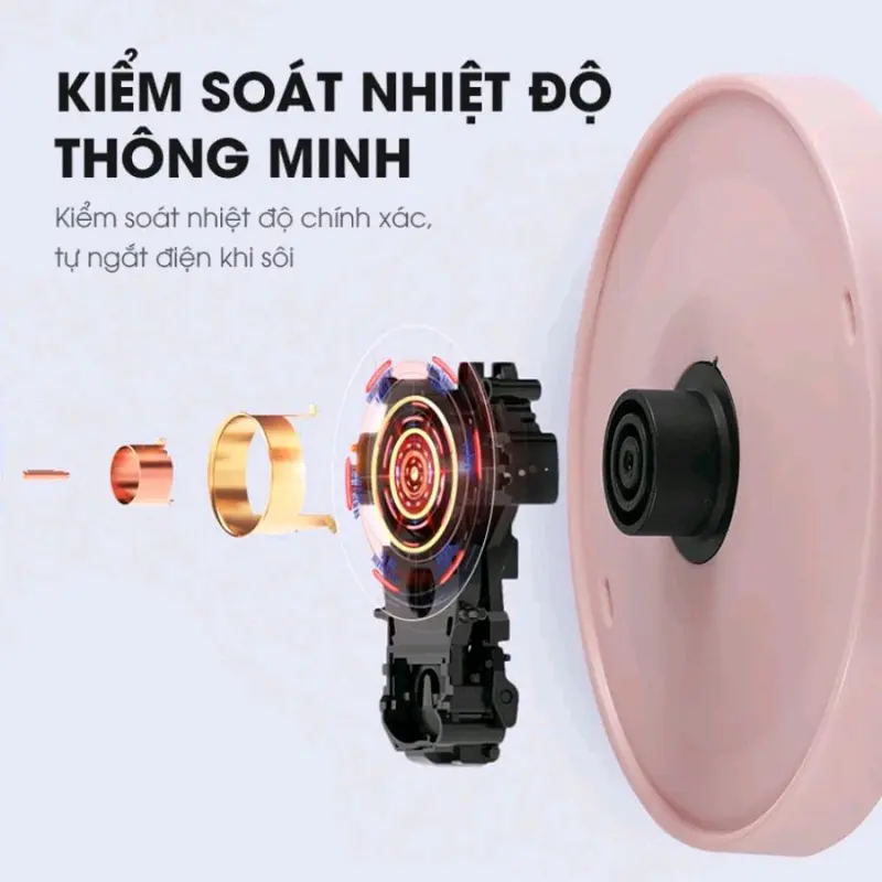 ấm đun nước siêu tốc 2 lớp cuckoo  công suất lớn tết kiệm điện 2,5L Ấm Siêu Tốc Đun Siêu Tốc Bình Đun Nước 5