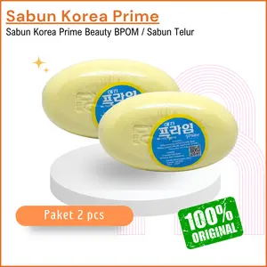 2 PCS Sabun Korea Prime Miracle Sabun Pemutih Badan Kuning Mandi