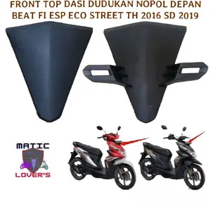 Cover Front Top Dasi Depan Dudukan Nopol Beat Eco Street K81 2016-2019 Standar & Buta Berkualitas - Motorcycle