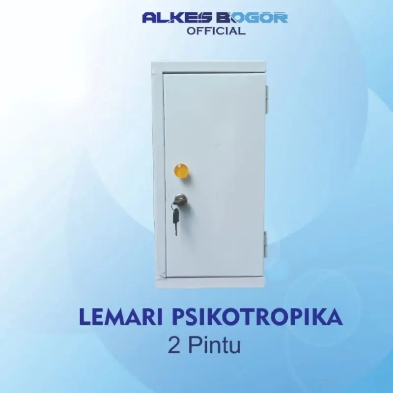 Lemari Obat medical Rumah Sakit | Lemari Narkotika 1 Pintu Double Kecil Besi