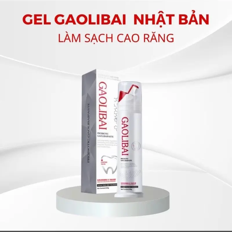 Gel Nano Bạc GAOLIBAI CHÍNH HÃNG 120g nhật bản - đánh bay cao răng, trắng răng, thơm miệng, sạch mảng bám 1