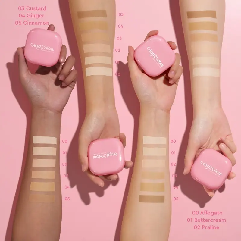 Glad2Glow Perfect Blurring Powder Foundation two way cake Bedak 2