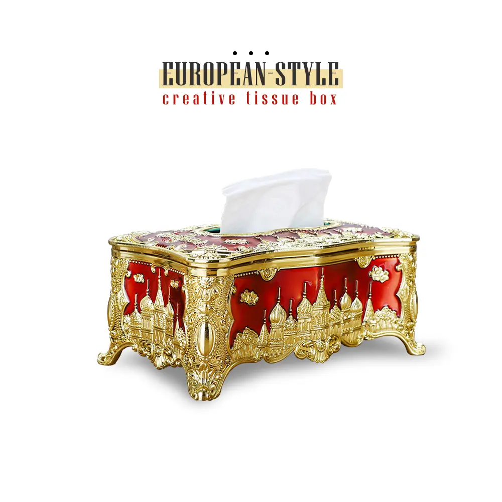 Tempat Kotak Tisu Eropa Mewah Luxury Premium Tissue Box Modern Aesthetic