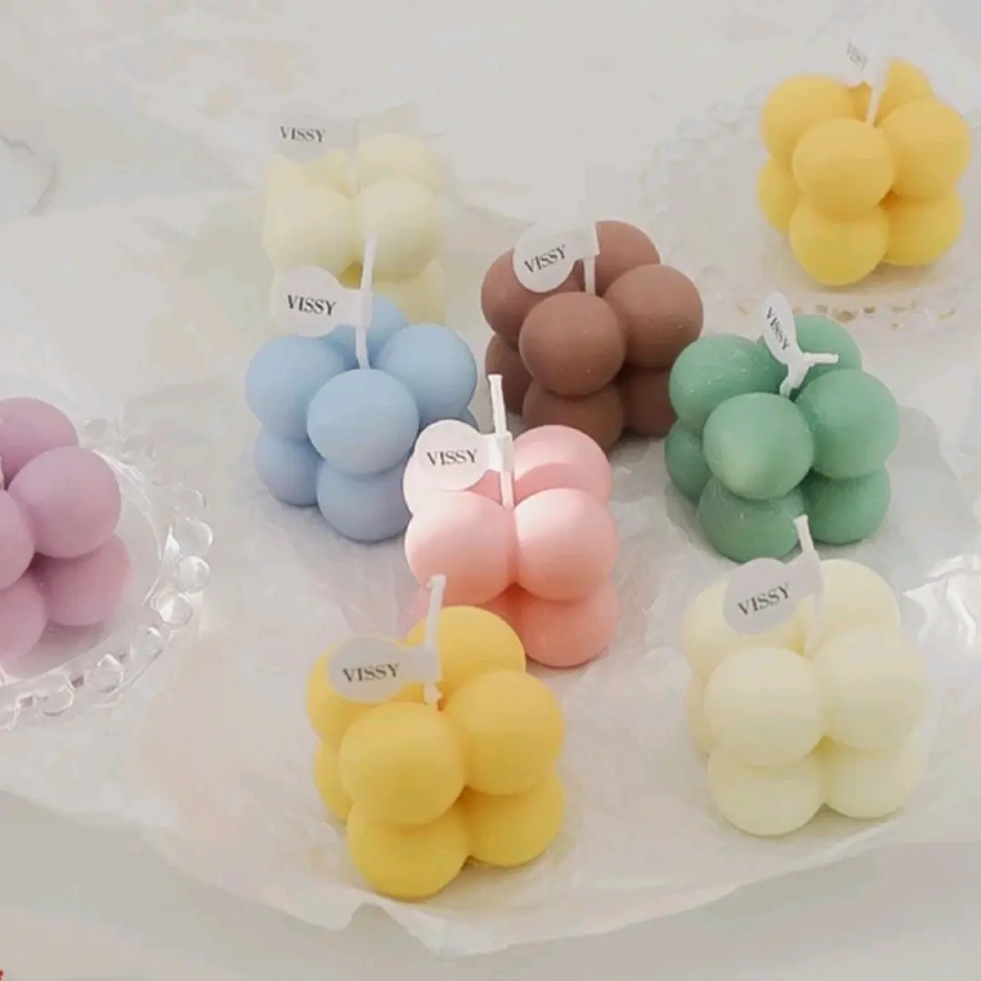 FeudeAnnora Bubble Candle dengan Aroma - Korean Candle mini bubble candle scented