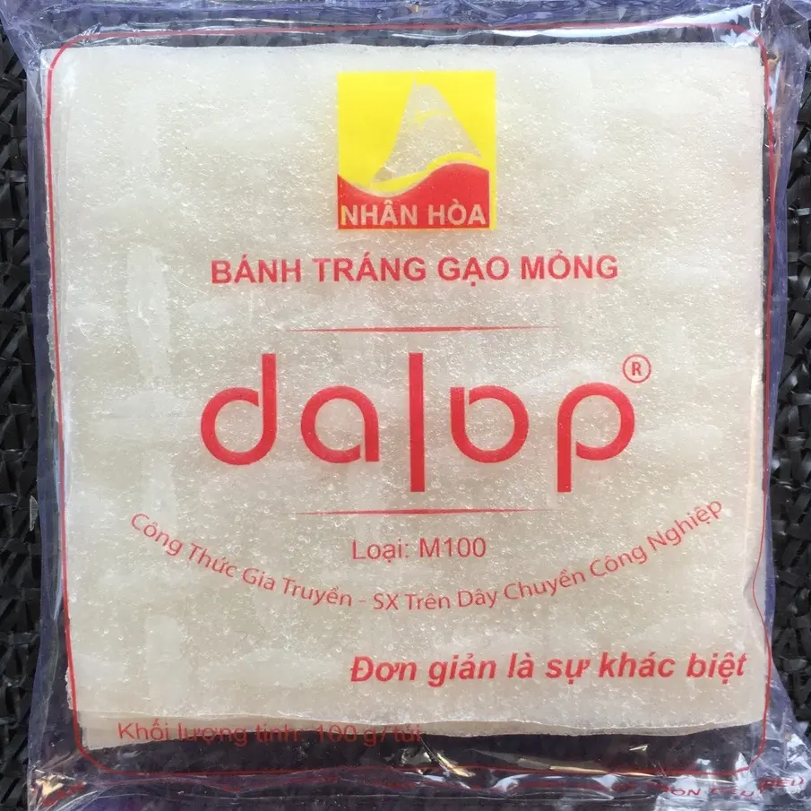 100Gr BÁNH TRÁNG DALOP CUỐN CHẢ RAM GIÒN RỤM- HÀNG CHÍNH HÃNG