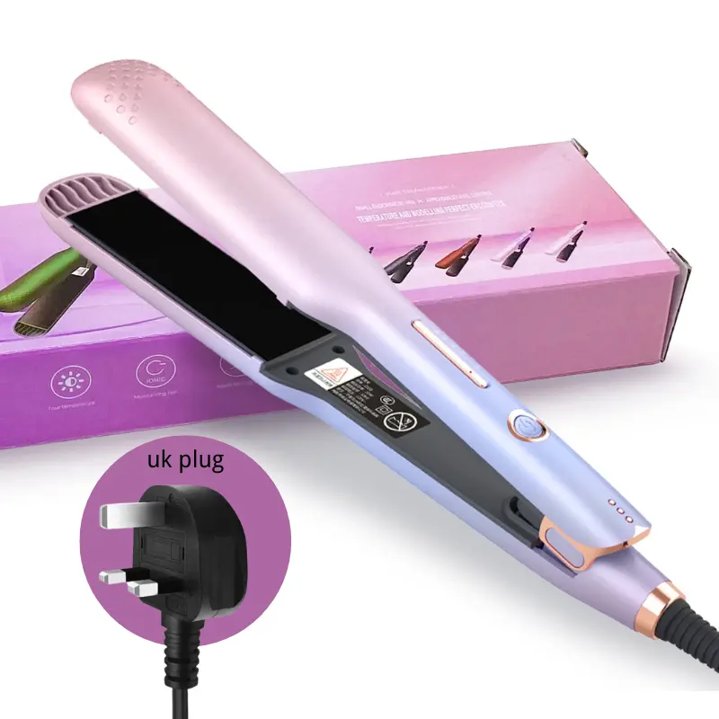 Professional Hair Straightener 2in1 Ceramic Flat Iron For Straightening And Curling Adjustable Temperature Hair Styling