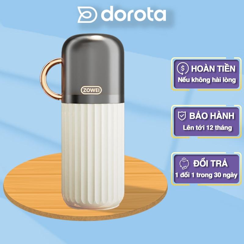 Hộp đựng bàn chải đánh răng kèm cốc đa năng thiết kế tay cầm dễ dàng sử dụng và nhỏ gọn bỏ vali túi xách du lịch