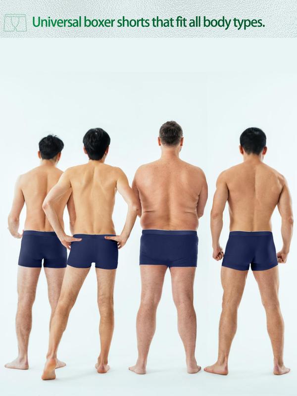 Men's Colorblock Letter Tape Boxer Brief, Quick-drying Moisture-wicking Antibacterial Deodorant Underwear, Men's Underwear for All Seasons 5