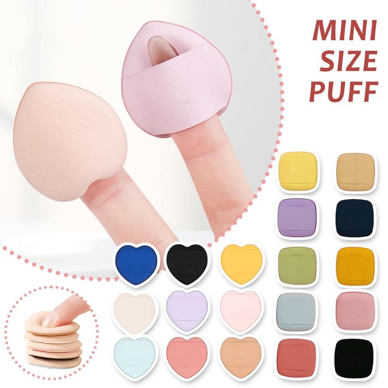 Product Introduction of Love Fingertip Thumb Finger Cushion Mini Powder Puff Loose Powder Makeup Puff 33
