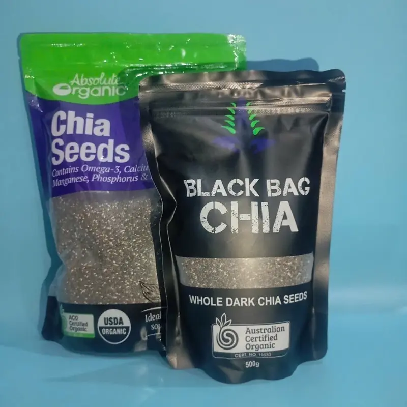 Túi 1kg Hạt Chia Tím Úc Orrganic Dùng Làm Thức Uống Hoặc Salad 2