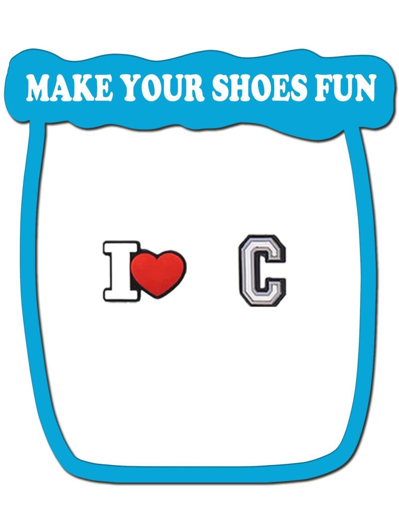Product Introduction of Alphabet Letter & Heart Series Shoe Charms, 28pcs Cute DIY Shoe Decoration for Clogs, Fashionable Shoes Decorations for Women & Men 2