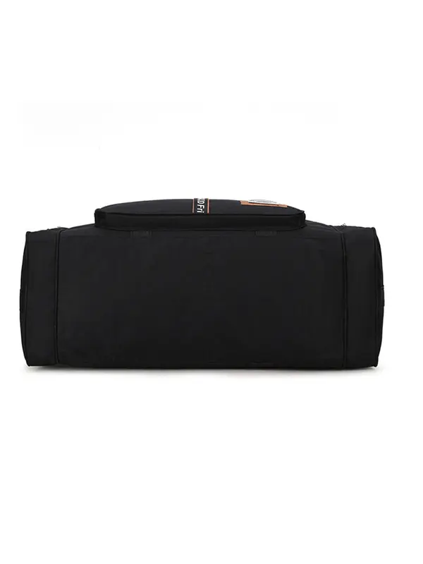 Casual Oxford Letter Pattern Zipper Large Capacity Folding Hand Travel Bag, Unisex, Lightweight Long and Short Distance Travel Luggage Bag 4
