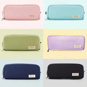 Estuche para lápices con compartimento, 1 unidad de gran capacidad, Bolsa portátil para lápices, Organizador de papelería, Bolsa para cosméticos, Bolsa de almacenamiento