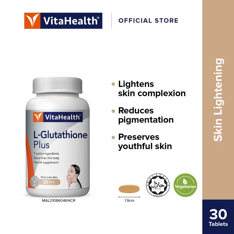 l glutathione plus kebaikan L-Glutathione (30cap) Blackmores & Swisse Untuk Kulit