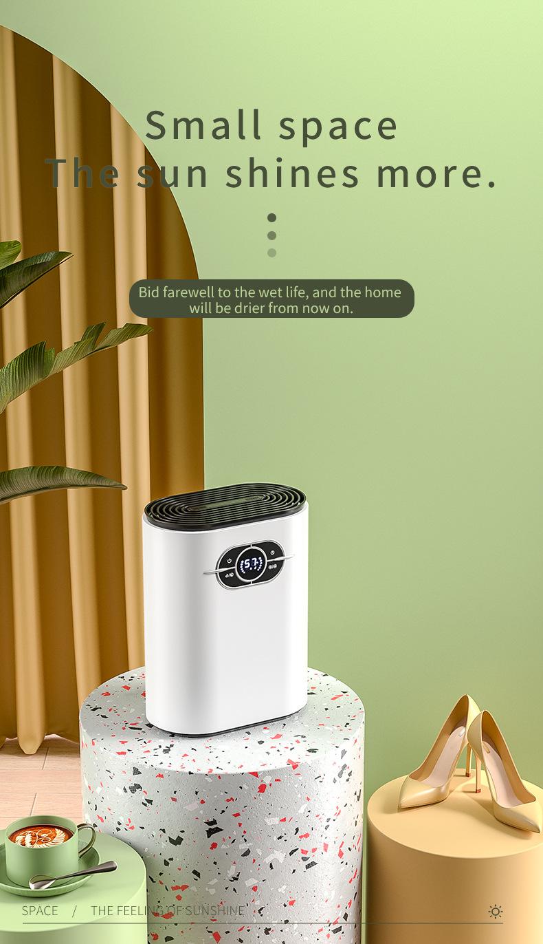 Product Introduction of Dehumidifier Household Dehumidifier Small Bathroom Dehumidifier Drying Bedroom Mini Moisture Absorber Indoor Moisture-Proof 1