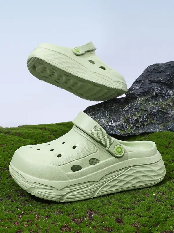 Women's Casual Comfortable Hole Shoes, Indoor and Outdoor Anti-slip Slippers for Relaxation, Lightweight Breathable Shoes for Daily Wear, Girl 2