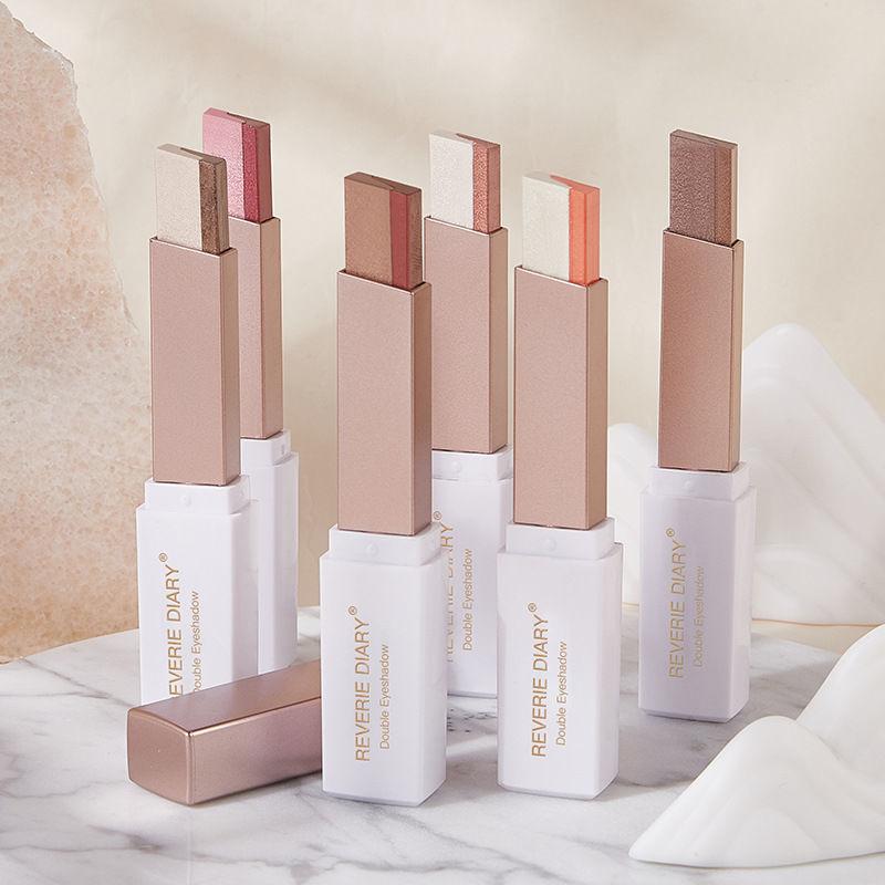 Product Introduction of Two-color eye shadow stick high light lying silkworm pen waterproof anti-sweat pearl eye shadow earth color beginner Makeup Cosmetic 14