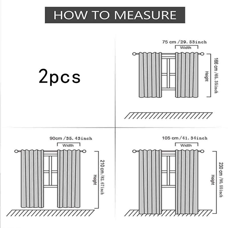 Product Introduction of Gothic Castle Print Black Out Curtain, 2 Counts Creative Decorative Curtain for Bedroom Living Room 12