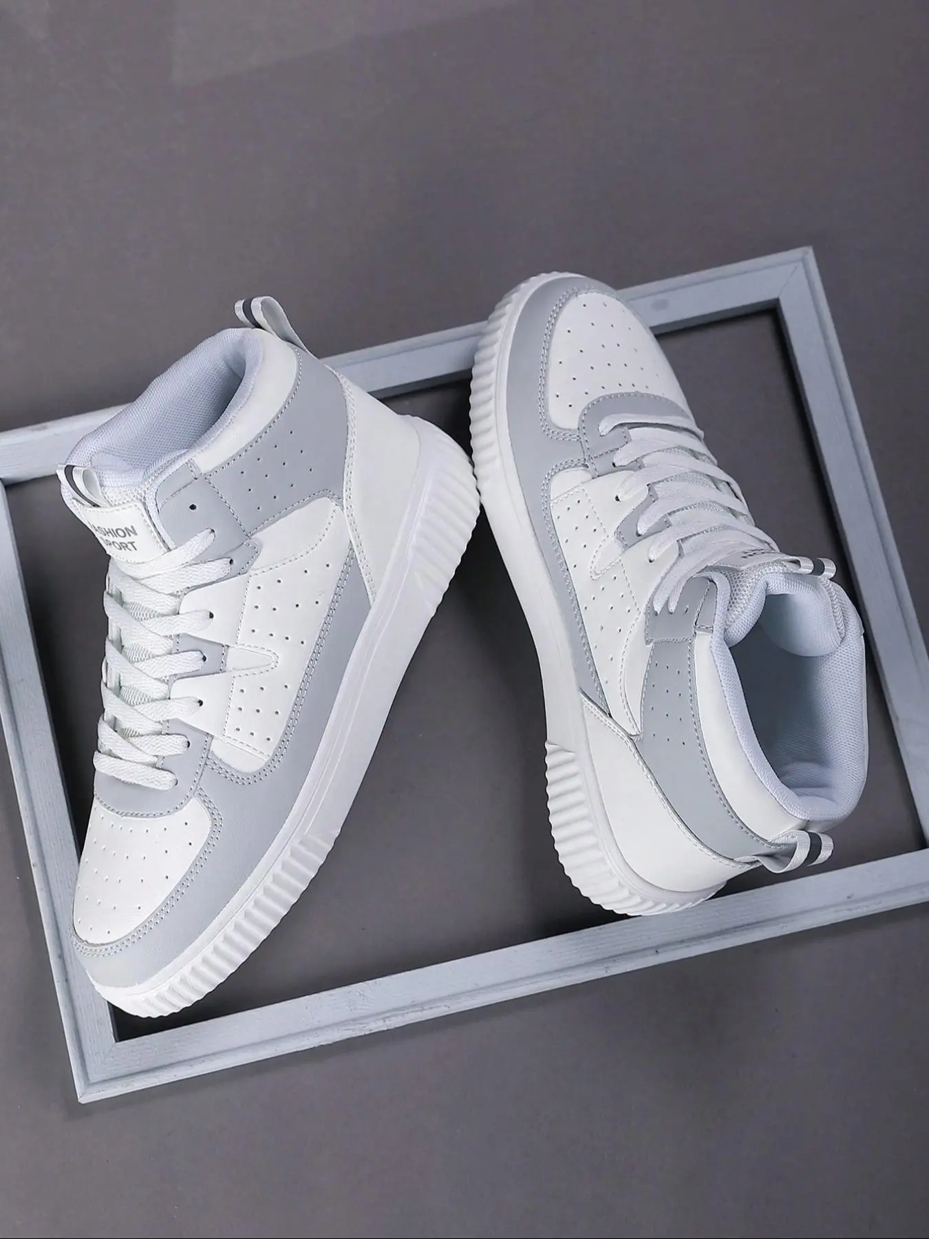 Men's Fashionable Lace Up Sneakers, Casual Comfortable Sports Shoes for Daily Wear, Male All-match Round Toe Shoes for Daily Wear