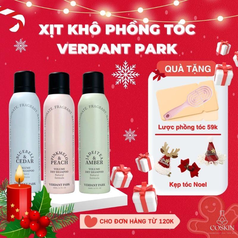 [TẶNG QUÀ] VERDANT PARK Xịt khô phồng tóc, dầu gội khô hoa quả thiên nhiên | COSKIN Nữ Women