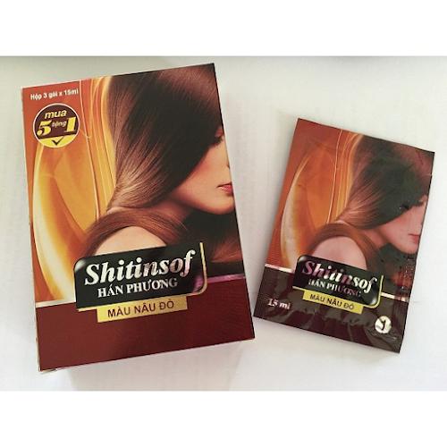 SHITINSOF - Dầu gội nhuộm tóc đen và nâu thảo dược 8