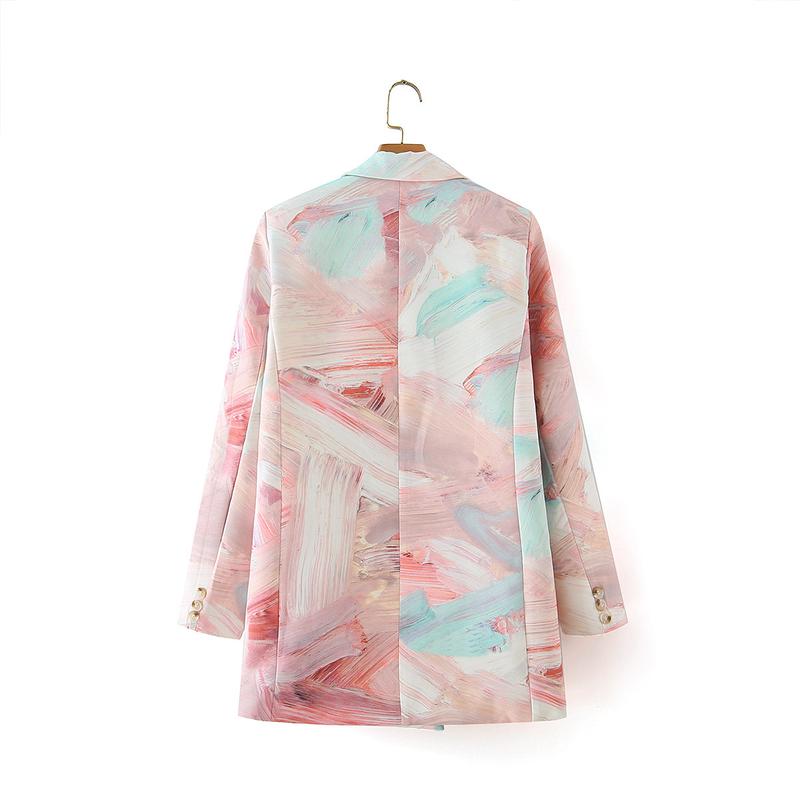 Blazer Casual print Pink Abstract 004222 2