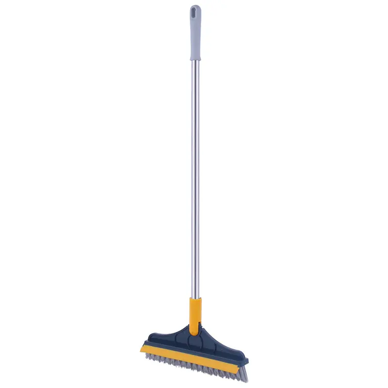 Sikat WC 2 in 1 gagang panjang sapu pembersih lantai Dinding magic broom menyikat kamar mandi 7