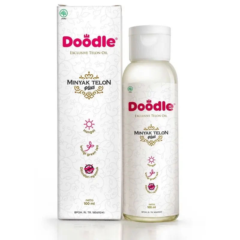 Doodle Minyak Telon Bayitea Ukuran Isi 60 100 ml Newborn Menghangatkan minyak  telon 1
