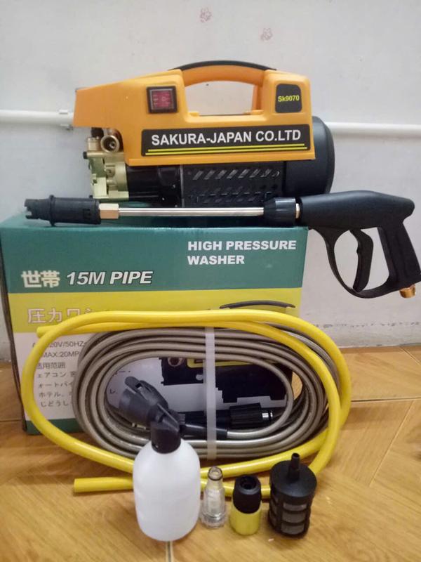 Máy xịt rửa xe ô tô, xe máy áp lực cao,hàng chuẩn chất lượng cao 2