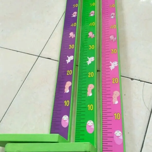 alat ukur panjang badan bayi bahan kayu asli 0