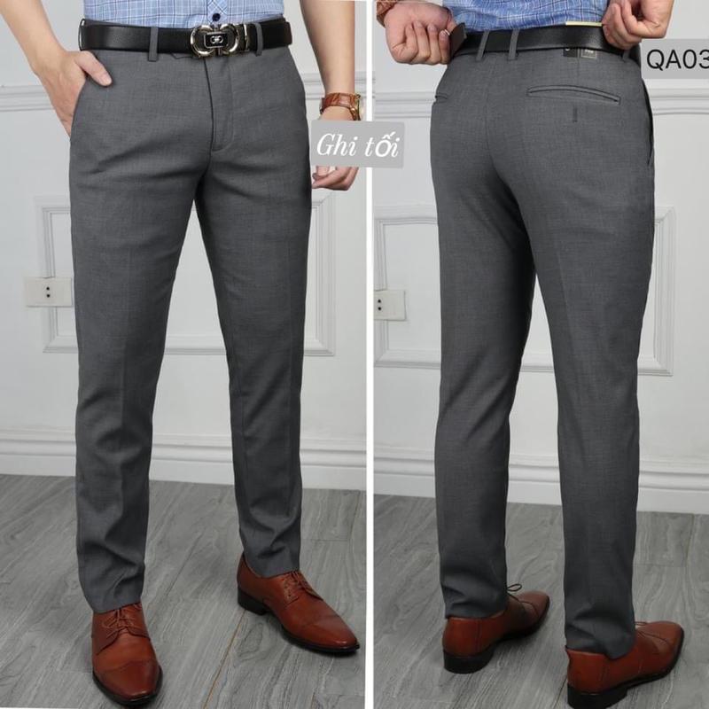 Product Introduction of QAL02.Quần âu nam co giãn tốt chất vải tăm lì xuất dư vải đẹp- Pants, Menswear - Nhung 10
