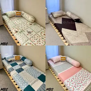 #1 | MYBELIA | MBS | SPREI / BED SHEET / SEPREI DOUBLE KARET AESTHETIC | FREE SARUNG BANTAL & SARUNG GULING