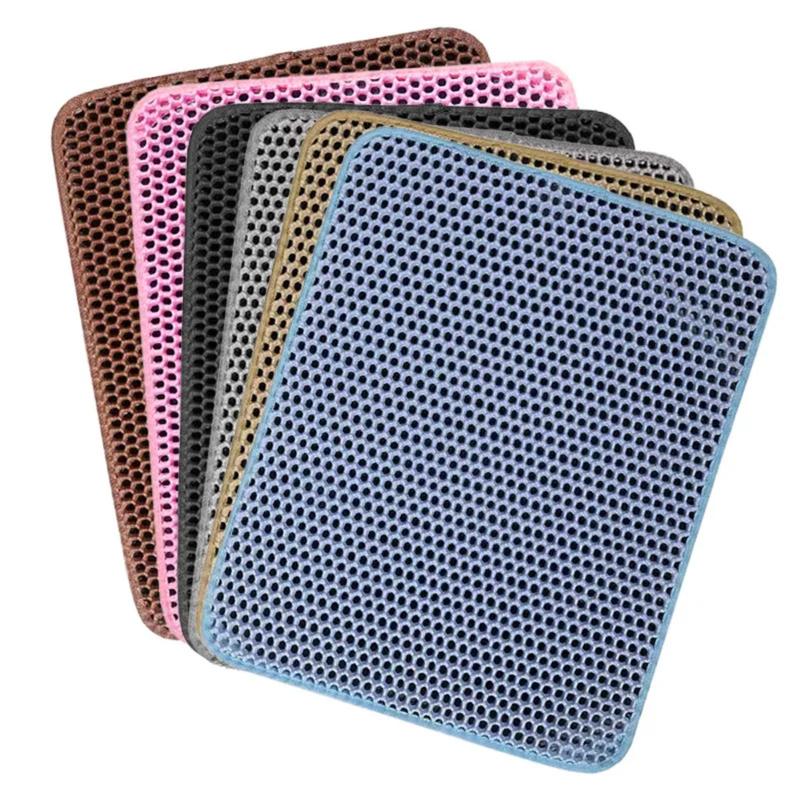 Product Introduction of Cat Litter Mat Double Layer Pet Litter Box Waterproof Pet Mat Non-slip Sand Cat Pad Washable 4