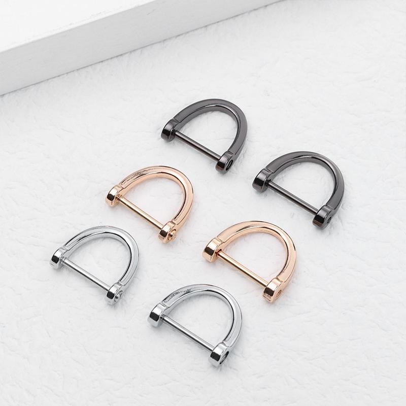 Product Introduction of seeken DIY Bag Strap Accessories Detachable Open Screw Clasp D Ring Buckle Leather Craft 12