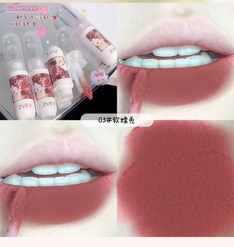 Product Introduction of Son Bóng Nhung Lì Lâu Trôi, Không Phai Màu, Không Bị Ống Hút, Trang Điểm Dễ Phối Đồ Son Bóng Màu Trắng 13