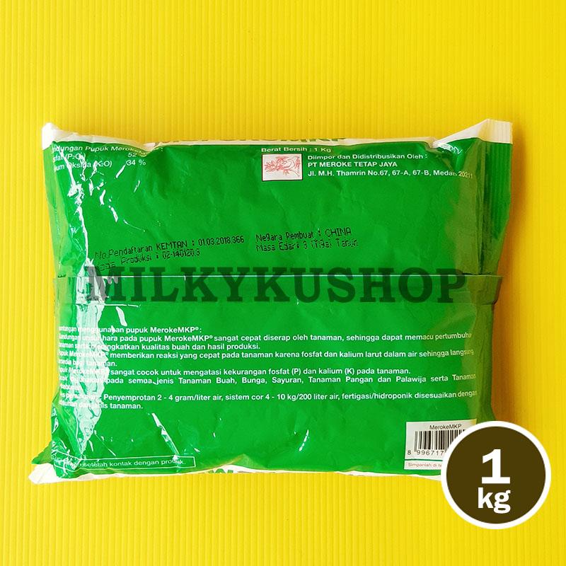PUPUK MEROKE MKP 1 KG KEMASAN PABRIK MONO KALIUM PHOSPHATE HIDROPONIK 1