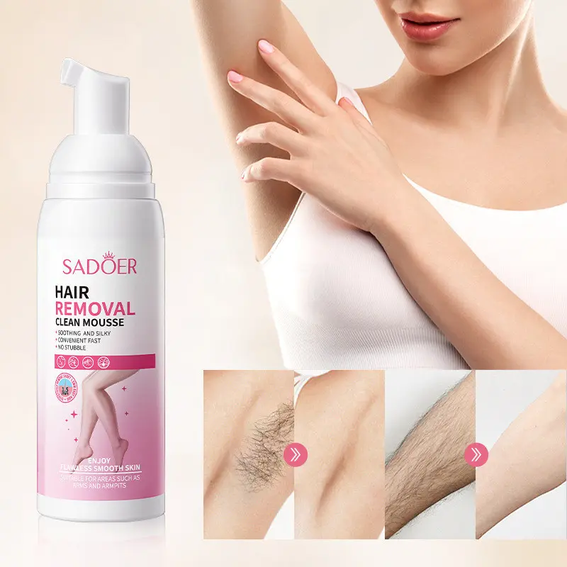 sadoer Hair Removal Mousse Soft and non-irritating armpit hair removal cream