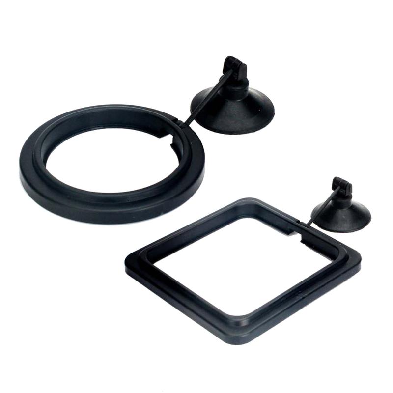 Yica 2pcs Fish Tanks Feeding Rings Small Fishes Feeders Rings Circle Buoyance Fish Feeders for Easy Installation And Cleaning 0