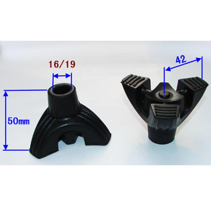 Black Tripod Anti Slip Rubber Replacement  Cane Stick Crutches 5/8 inch 3/4 inch 8