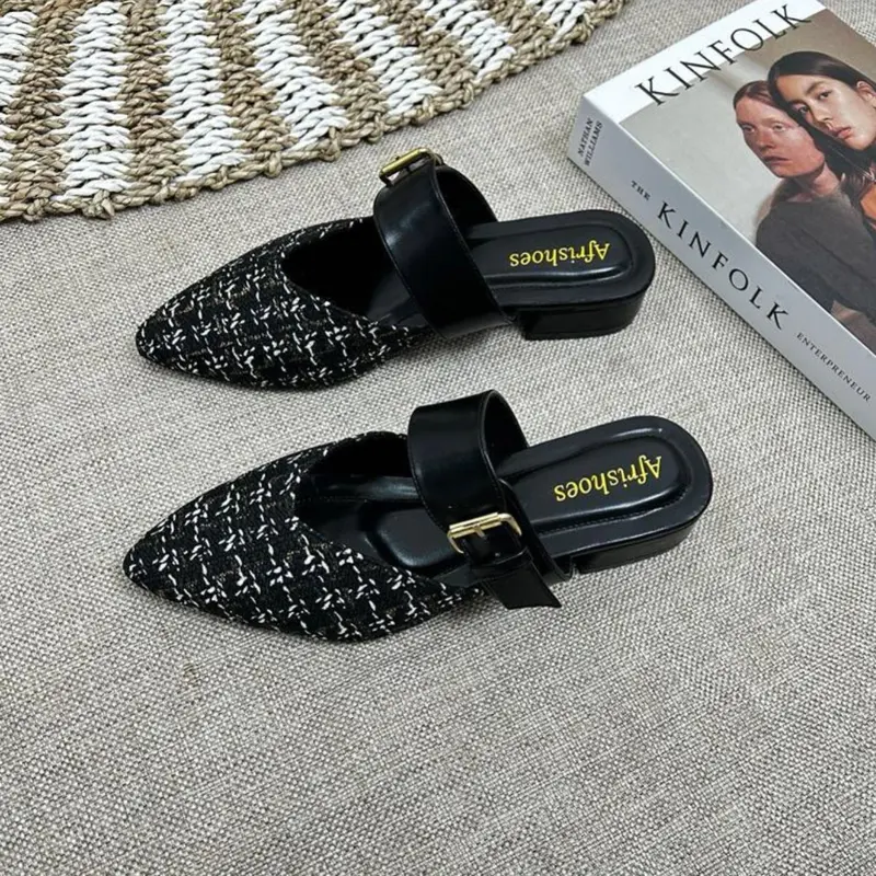 Marss - Sandal Flatshoes Mules Wanita Gesper 6
